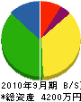 澤田建設 貸借対照表 2010年9月期