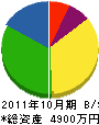 﨑元組 貸借対照表 2011年10月期