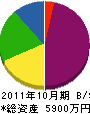 松正建設 貸借対照表 2011年10月期