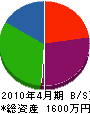 長澤造園土木 貸借対照表 2010年4月期