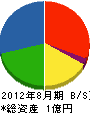斉藤総業 貸借対照表 2012年8月期