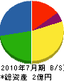 昭光電業社 貸借対照表 2010年7月期