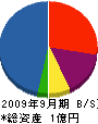 永山建設 貸借対照表 2009年9月期