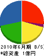 増田工務店 貸借対照表 2010年6月期