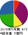 イナヅマ電気工事 貸借対照表 2010年5月期
