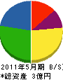 竹原重建 貸借対照表 2011年5月期