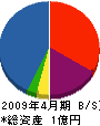 中田建築設備 貸借対照表 2009年4月期