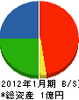 相沢建設 貸借対照表 2012年1月期
