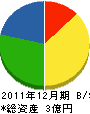 日本浄水管理 貸借対照表 2011年12月期