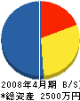 東九州開発 貸借対照表 2008年4月期