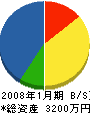 石塚工務店 貸借対照表 2008年1月期