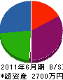 松山塗装 貸借対照表 2011年6月期