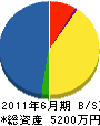太田工業 貸借対照表 2011年6月期