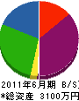 徳サン工業 貸借対照表 2011年6月期