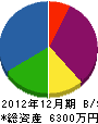 トヤマデンセツ 貸借対照表 2012年12月期