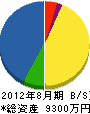 ヒワタシ 貸借対照表 2012年8月期