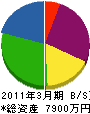 塚田産業 貸借対照表 2011年3月期