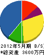 東栄土木 貸借対照表 2012年5月期