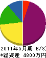 日豊メンテナンス 貸借対照表 2011年5月期