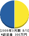 神奈川住装 貸借対照表 2008年3月期