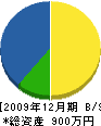 金田朝雄 貸借対照表 2009年12月期