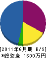 富士環境 貸借対照表 2011年6月期