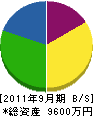 橋本建設 貸借対照表 2011年9月期