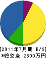 坂元芳翠園 貸借対照表 2011年7月期