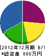 楽山庭園 貸借対照表 2012年12月期