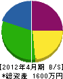 多田組 貸借対照表 2012年4月期