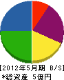 沖縄道路 貸借対照表 2012年5月期