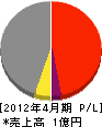 マルキ松田組 損益計算書 2012年4月期