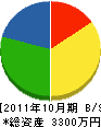 鳥取商建電設 貸借対照表 2011年10月期