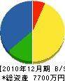 佐藤管工 貸借対照表 2010年12月期
