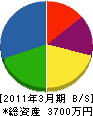早坂産業 貸借対照表 2011年3月期