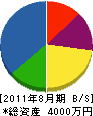 福島晴芳園 貸借対照表 2011年8月期