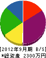 武田工業 貸借対照表 2012年9月期