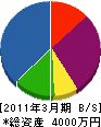 佐々木建具製作所 貸借対照表 2011年3月期