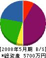 上野組 貸借対照表 2008年5月期