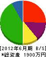 田中工務店 貸借対照表 2012年6月期