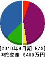 神田組 貸借対照表 2010年9月期
