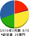 山崎電機産業 貸借対照表 2010年3月期