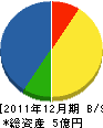 金沢スリーボンド 貸借対照表 2011年12月期