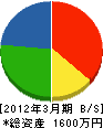 田島塗装 貸借対照表 2012年3月期