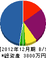 大昭造園 貸借対照表 2012年12月期