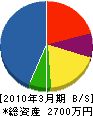 片岡設備 貸借対照表 2010年3月期