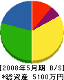 尾崎建設 貸借対照表 2008年5月期