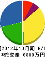 杉本工業 貸借対照表 2012年10月期