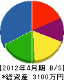 栄花園 貸借対照表 2012年4月期