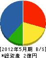 松原組 貸借対照表 2012年5月期